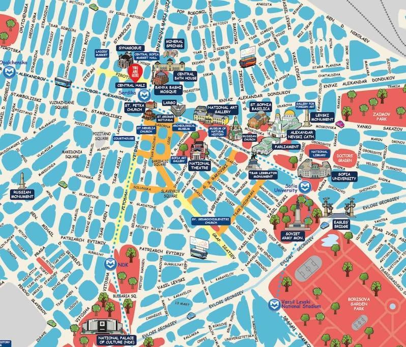 Cozy 1-Bedroom Flat In The Very Center Of Sofia Zewnętrze zdjęcie